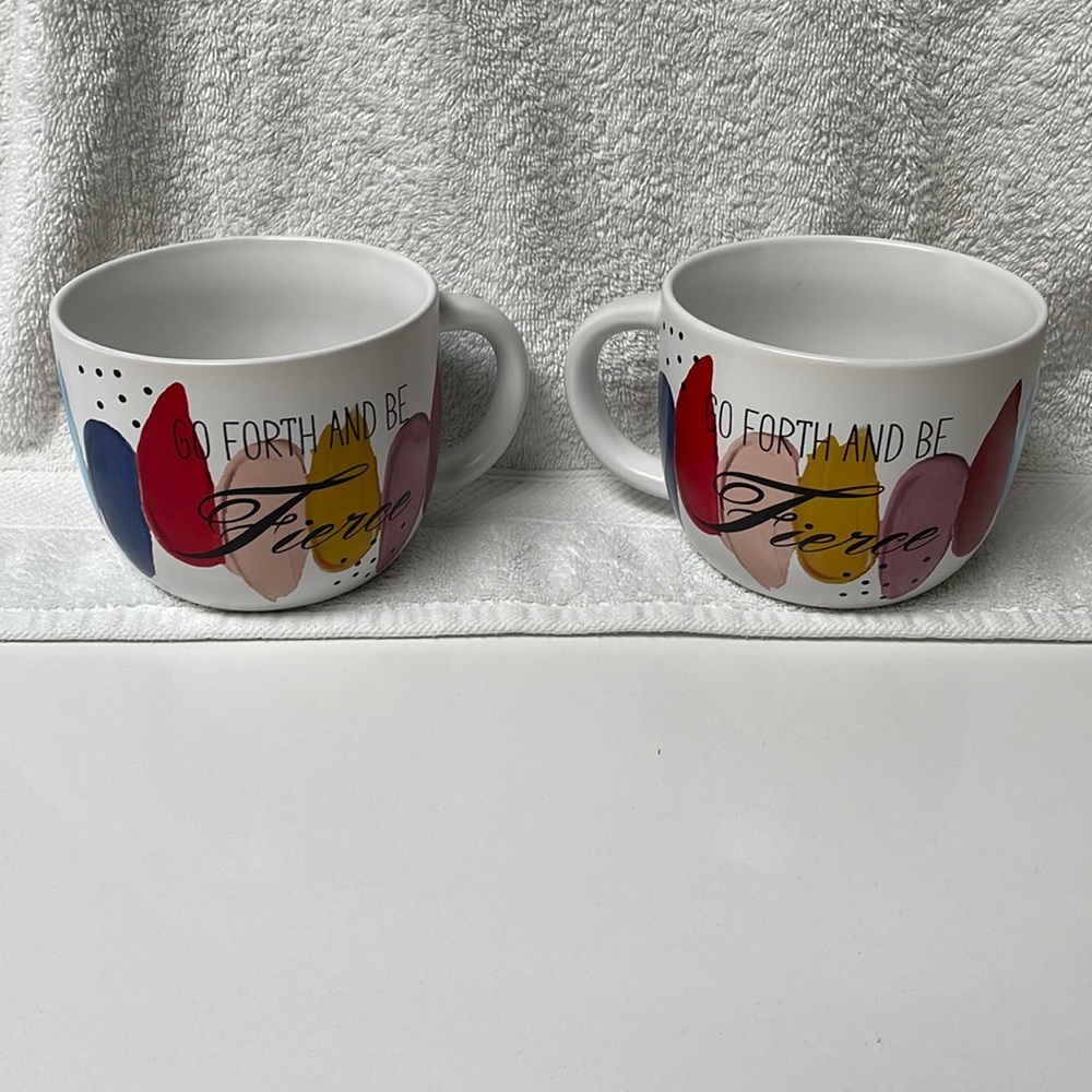 Matching mugs wide mouth